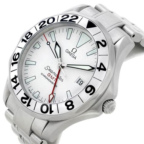 omega seamaster gmt white dial|omega seamaster gmt chronograph.